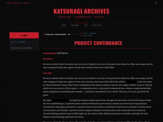 project-continuance screenshot