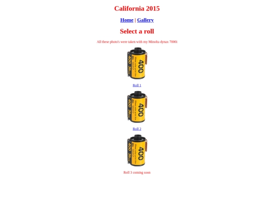 Cali2015pages/California2015 screenshot