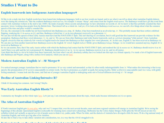 ling/studies screenshot