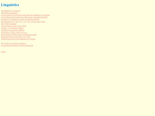linguistics screenshot