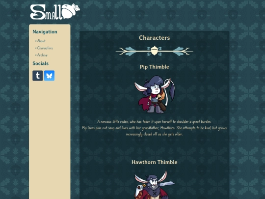 Characters screenshot