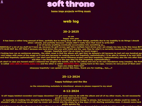 weblog screenshot