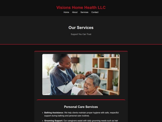 services screenshot