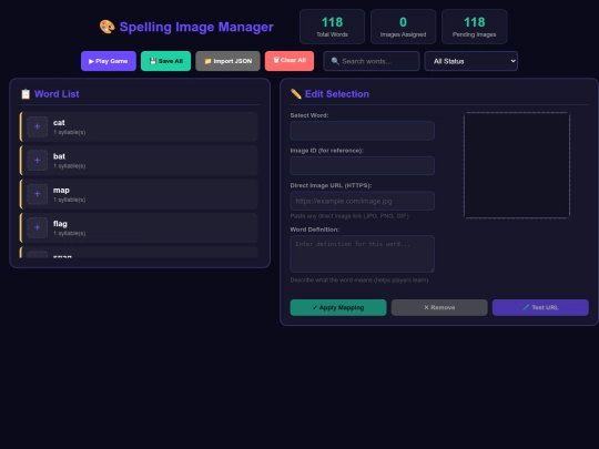 admin/spelling_manager screenshot