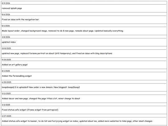 updates screenshot