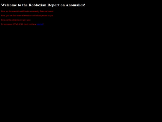 RobloxAnomalous screenshot