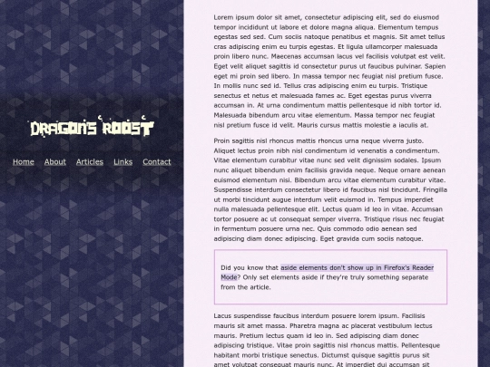 articles screenshot