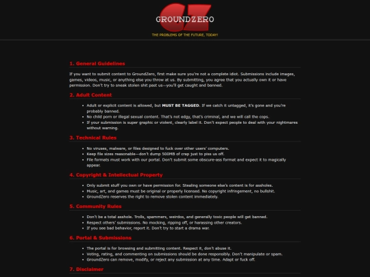 rules screenshot