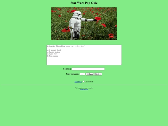 quiz screenshot
