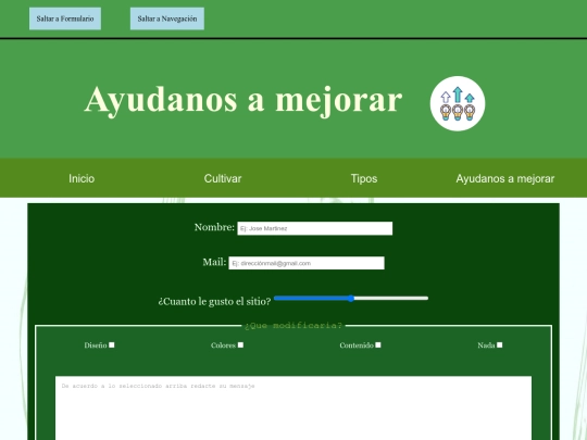 html/formulario screenshot