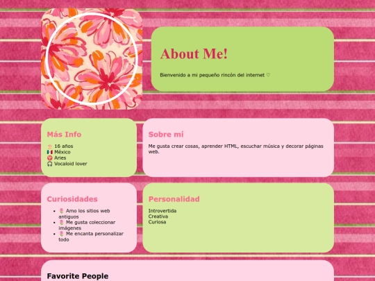 aboutme screenshot