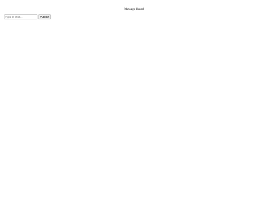 messageBoard screenshot