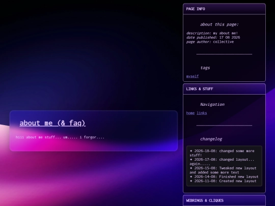 pages/about-me screenshot