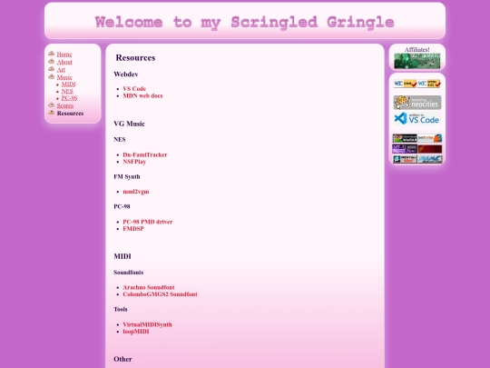 pages/resources screenshot