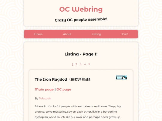 listing screenshot