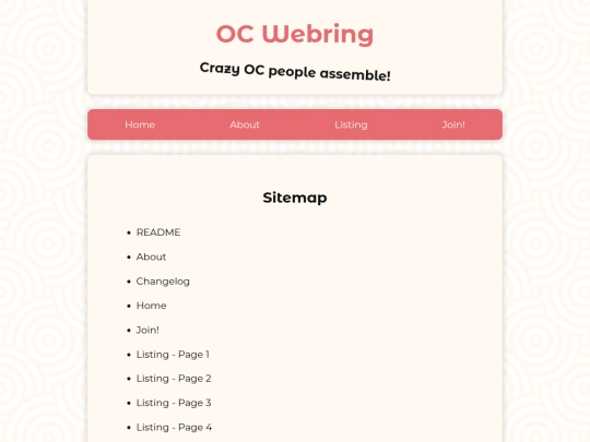 sitemap screenshot