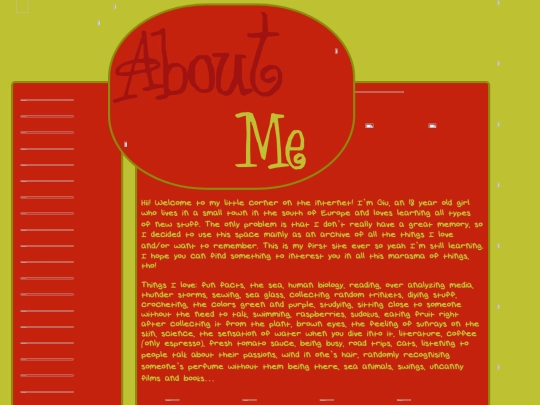 AboutMe screenshot