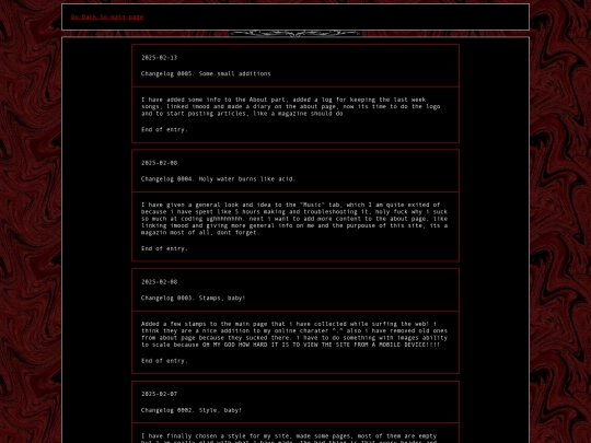 changelog screenshot