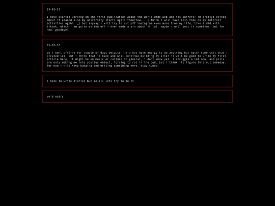 diary screenshot
