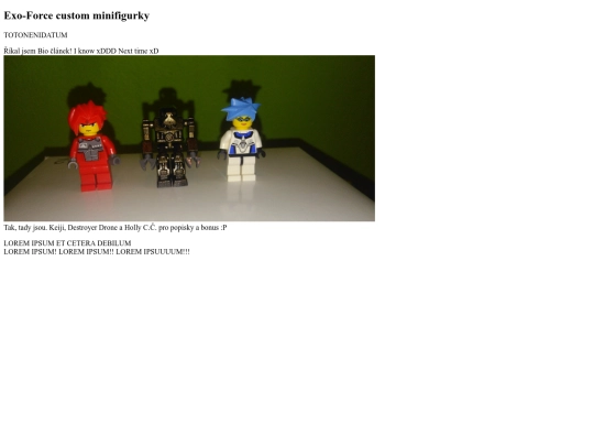 Moje sbírka/exoforce screenshot