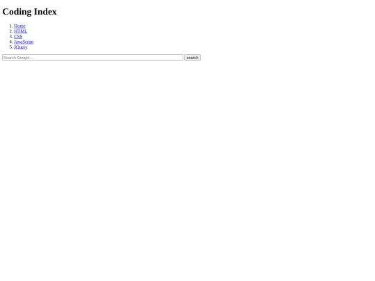 index screenshot