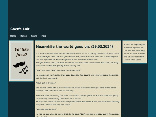 fic/meanwhiletheworldgoeson screenshot