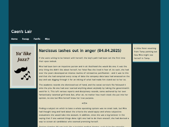 fic/narcissuslashesout screenshot