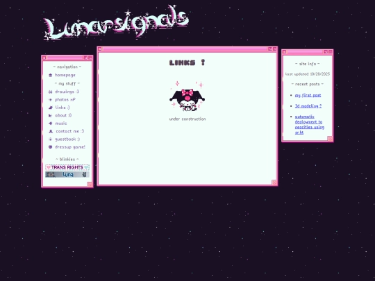 links screenshot