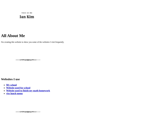 Links screenshot