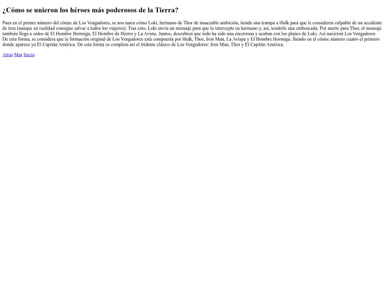 ComoSeUnieronLosAvengers screenshot