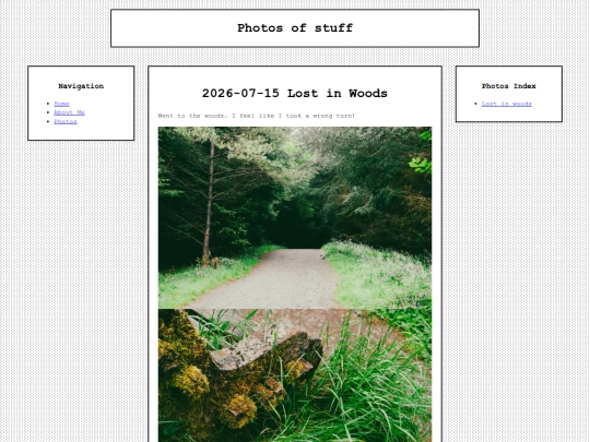 pages/photos_sub/lostinwoods screenshot