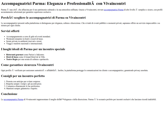 vivaincontriparmaindex screenshot