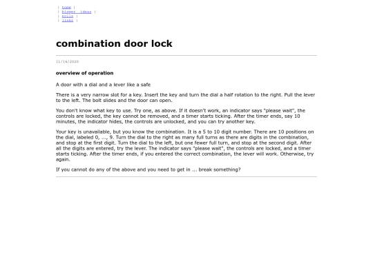 essays/combo-door-lock screenshot