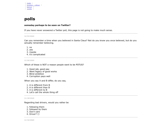 polls screenshot