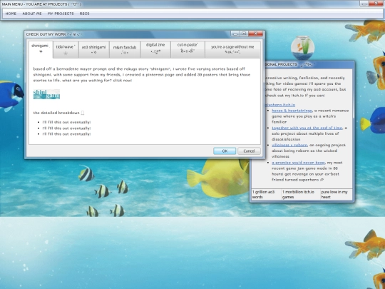 projects screenshot