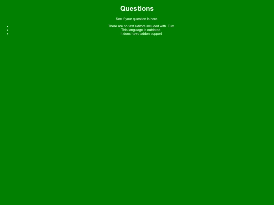 F.A.Q screenshot