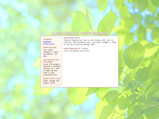 microblog screenshot