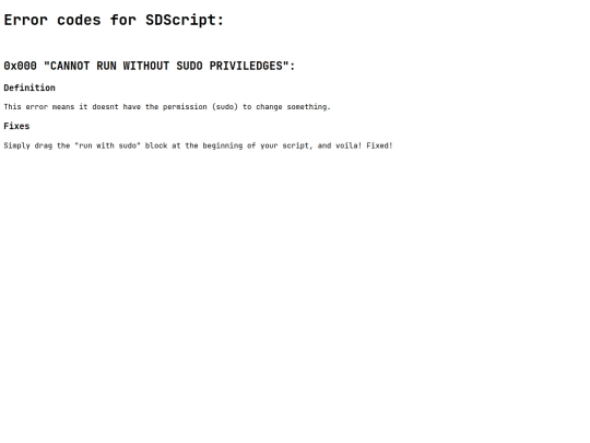 errorcodes screenshot