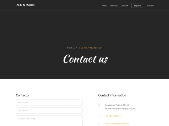 tacos/contact2 screenshot