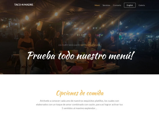 tacos/menu screenshot