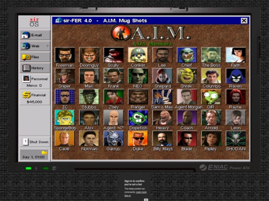 AIM screenshot