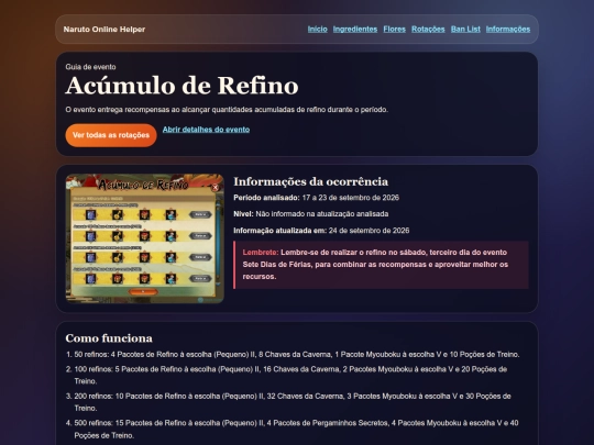 eventos/rotacao/acumulo-de-refino screenshot