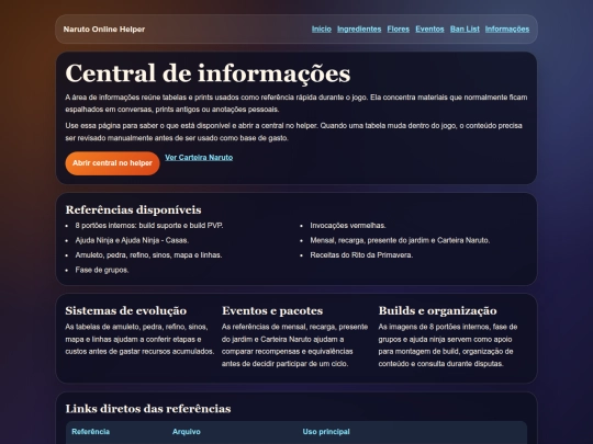 informacoes screenshot