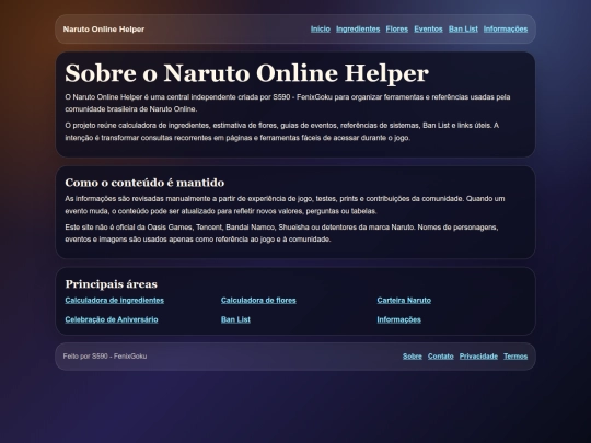 sobre screenshot