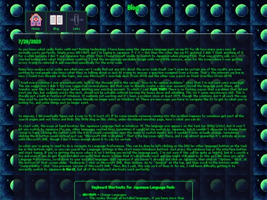 blog screenshot