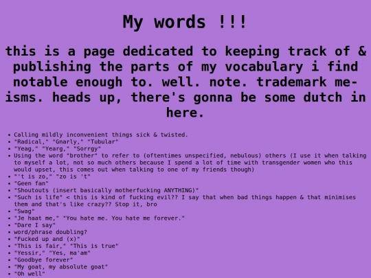 subdomains/know my words screenshot