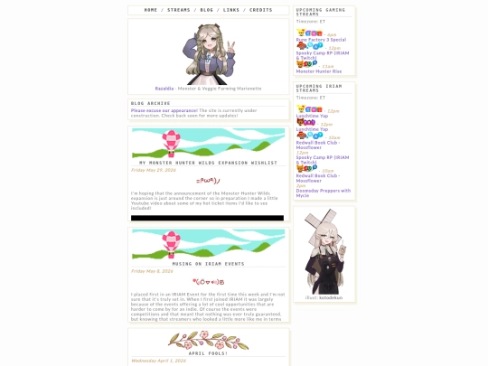 blog screenshot