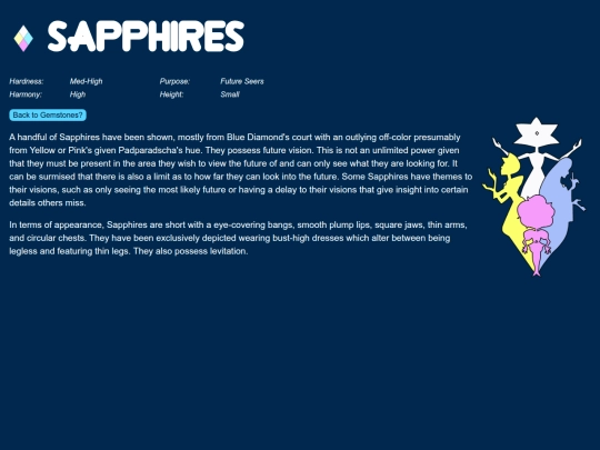 typesOfSapphires screenshot