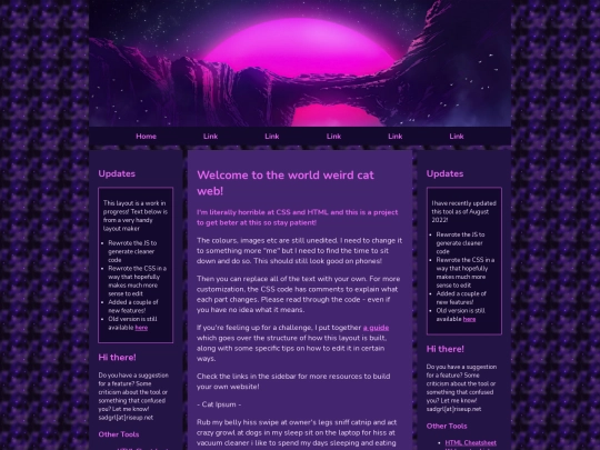 tryingout/layout screenshot