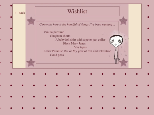 wishlist screenshot